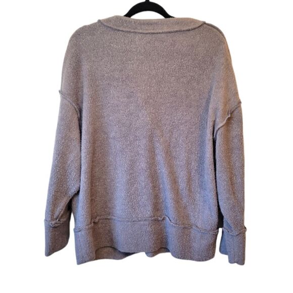 Out From Under Urban Outfitters Mauve Purple Brushed Knit Cardigan - Picture 2 of 6